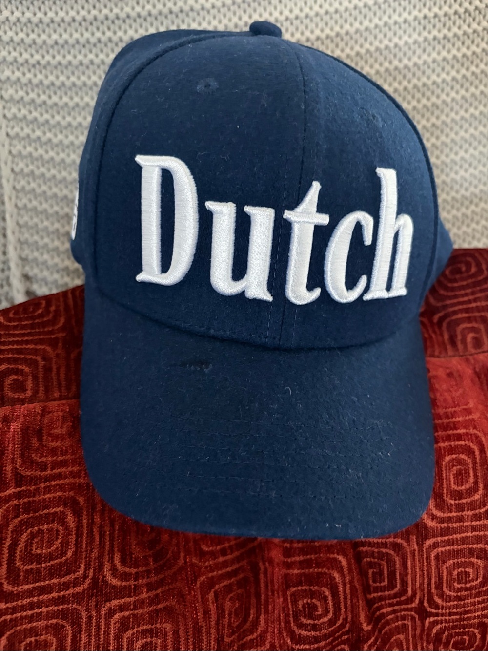 Dutch Bros Navy Blue Hat with White Embroidered Logo